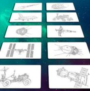 Space Game Coloring Book游戏截图5