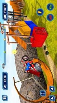 Superhero Tricky Bike Stunt Rider游戏截图5