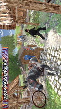 Wild Horse Carriage Transport游戏截图1