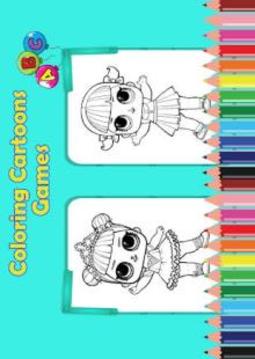 Coloring Book Full of Surprise and Dolls -LOL游戏截图2