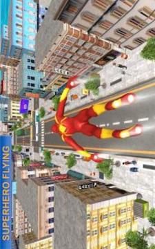 Flying Amazing Iron Spider Superhero Fighting游戏截图4