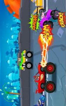 Blaze Truck Battle Monster游戏截图1