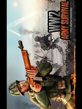 World War 2 Army Survival : FPS Sniper Shooter游戏截图1