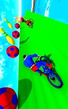 Superheroes BMX Stunts Bike Race Free游戏截图3