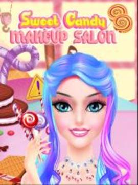 Candy Makeup Artist - Sweet Salon Games For Girls游戏截图1