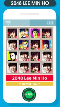 2048 Lee Min Ho Idol Game游戏截图2