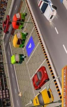 Tuk Tuk Auto Rickshaw Parking Games游戏截图1