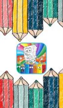 How to color sponge ( coloring book for sponge )游戏截图1