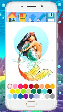 Princess Mermaid Coloring Book - Cut Mermaid 2018游戏截图3