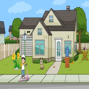 Little Boy Skate ScooterEscape游戏截图1