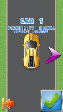 Turbo Racer (2D car racing)游戏截图2