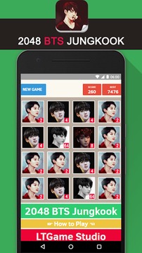 2048 BTS Jungkook KPop Game游戏截图2