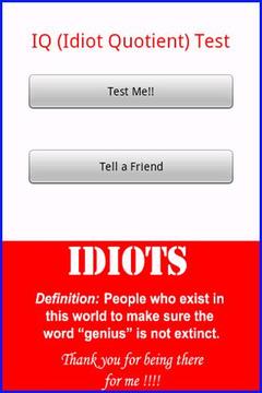 IQ (Idiot Quotient) Test游戏截图1