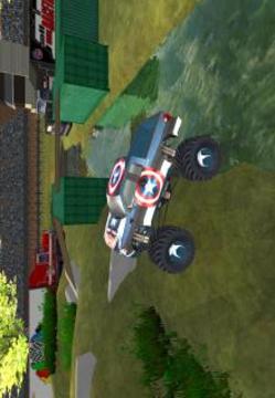 Super Heros Monster Truck Stunt Parking游戏截图3