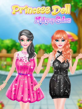 Pink Princess Makeover: Fashion Doll Salon Game游戏截图3