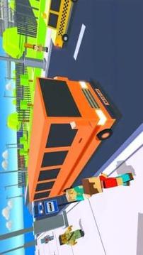 Coach Bus Driver Blocky Game Public Transport Sim游戏截图5