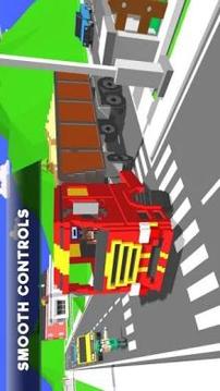 Uphill Blocky Truck Simulator 2018游戏截图1