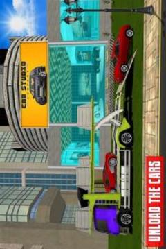 Multi Car Transporter Truck: Vertical Ramp Sim游戏截图4