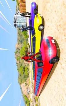 Superhero Limousine Car Driving: Limo Car Stunts游戏截图1