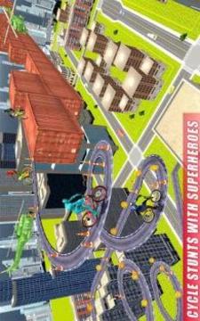 Real Superhero BMX Rider Racing Game游戏截图4