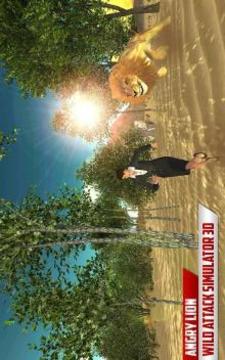 Angry Lion Village Attack - Wild Lion Simulator 3D游戏截图3
