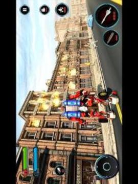 Flying Robot FireFighter: Truck Transform Game游戏截图2