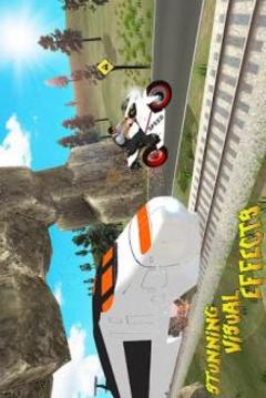 Train vs Super Nitro Bike Racing Challenge游戏截图2