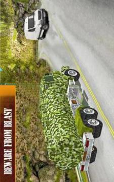 Army Oil Tanker Off-road Truck Game游戏截图1