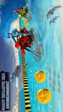 water surfing Motorbike Race Adventure游戏截图4