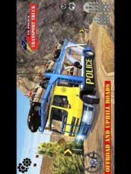 US Police Transport Truck Cargo :Vehicle Transport游戏截图5