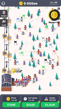 空闲滑雪大师游戏截图1