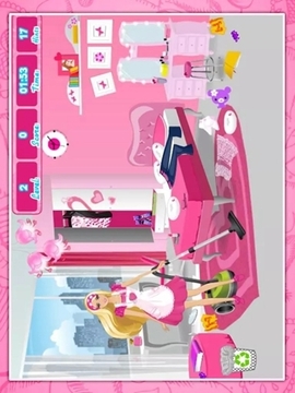 粉色公主大扫除游戏截图2