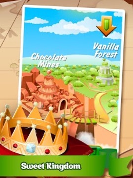 甜蜜王国 - 糖果匹配3游戏截图1