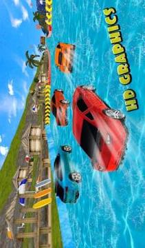 Water Slide Car Stunt Race游戏截图2