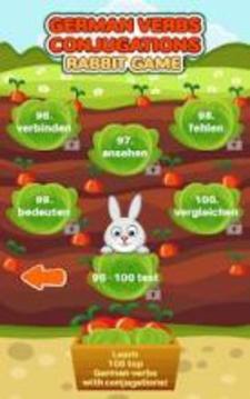 German Verbs Conjugations Rabbit Game游戏截图1