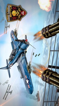 WW2 Naval Gunner Battle Air Strike: Free War Games游戏截图4