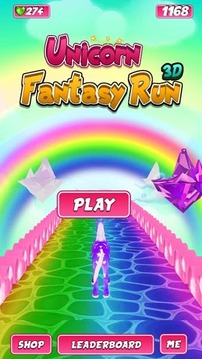 Unicorn Fantasy Run 3D游戏截图1