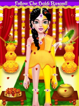 Indian Fashion Girl Wedding游戏截图2