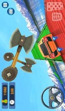 Mega ramp car driving - impossible car flip游戏截图3