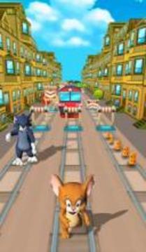 Cat and Jerry surf the subway Dash游戏截图2