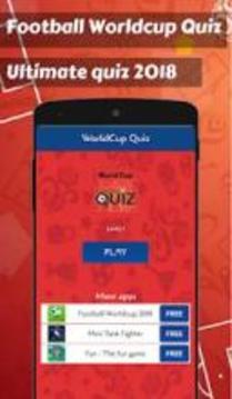 Football Quiz 2018: Football Soccer World Cup quiz游戏截图3