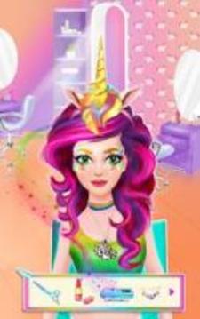 Unicorn Rainbow Makeover - Dress up & Makeup Game游戏截图3
