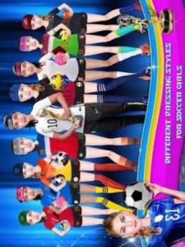 Ultimate Soccer Girls Makeover Salon游戏截图1