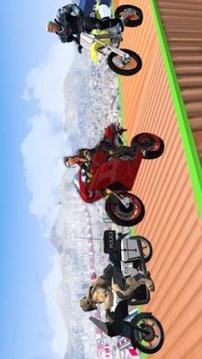 Impossible Mega Ramp Moto Bike Rider: Superhero 3D游戏截图2