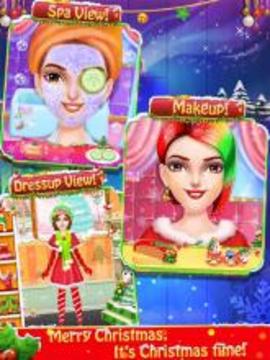 Christmas Salon Makeover & Dressup Game for Girls游戏截图1