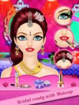 Indian Wedding Girl Makeup and Dressup游戏截图3