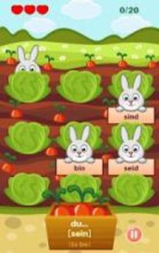 German Verbs Conjugations Rabbit Game游戏截图3