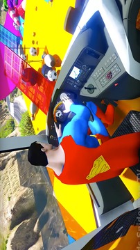Superheroes Bus Stunts Racing游戏截图2