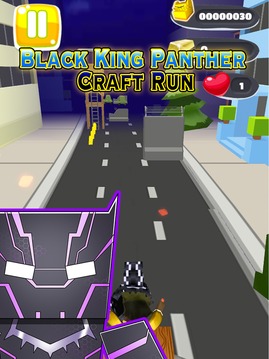 Black Man Panther Craft Run游戏截图4