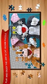 Jerry cat jigsaw puzzle Toms游戏截图2